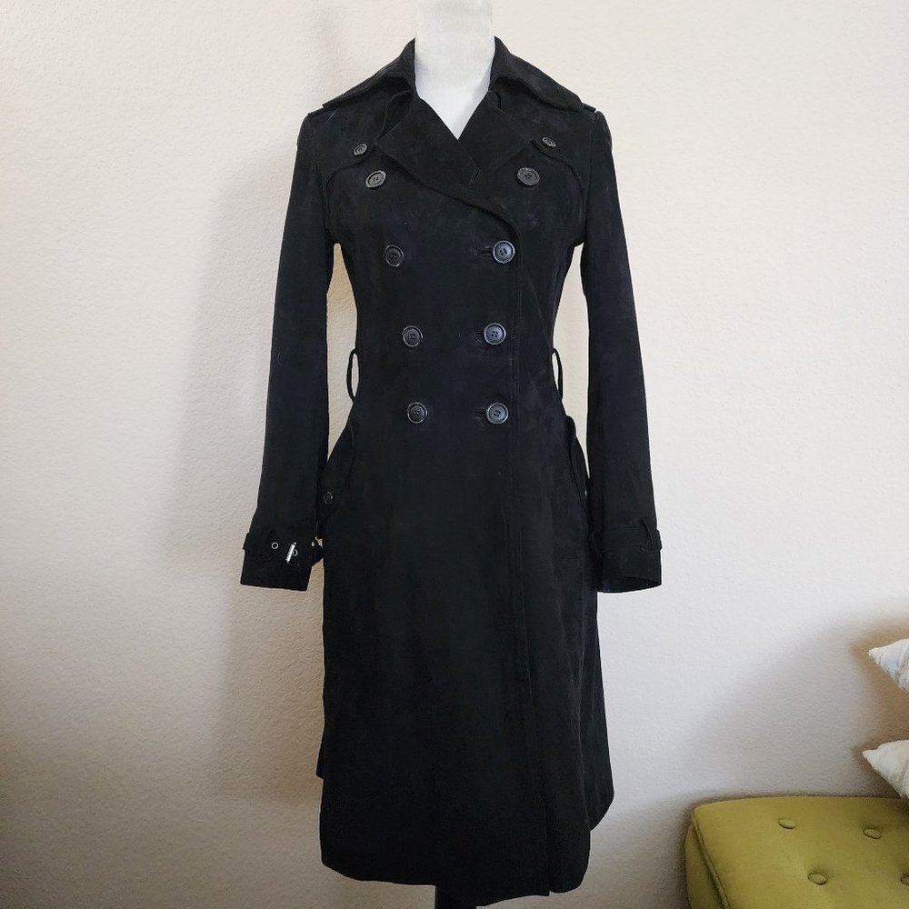 Rebecca Minkoff Amis Suede Coat - Black - XS